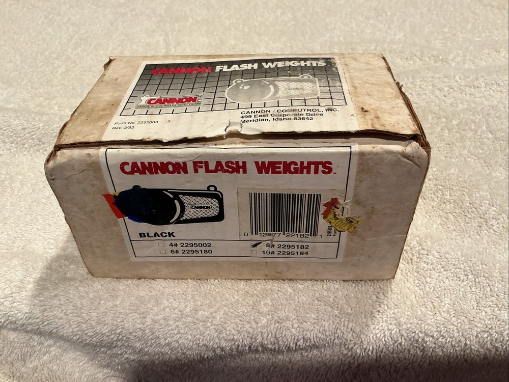 8# CANNON BLACK FLASH WEIGHT NEW