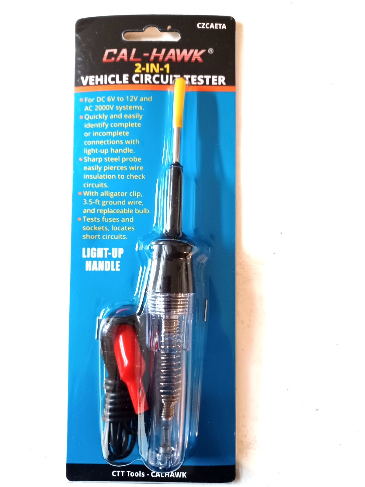 Automotive Circuit Tester 6-12V Volt Electrical Auto Test Light Probe Auto Tool