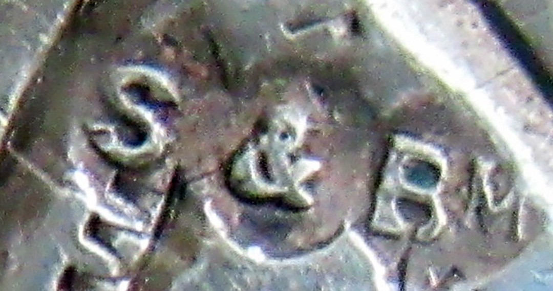 ANTIQUE STERLING BRITISH LARGE NURSES BUCKLE, 3 5/8 INCHES, 1908, CHESTER, S&BM