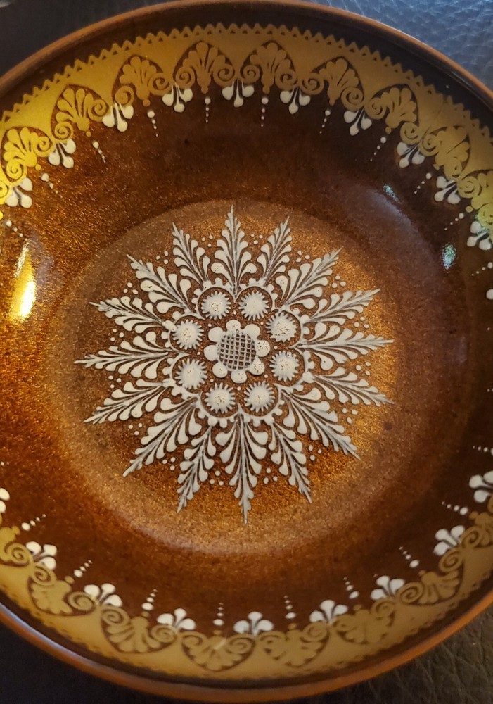 Steinbock Email Handmade In Austria 3" Trinket Dish