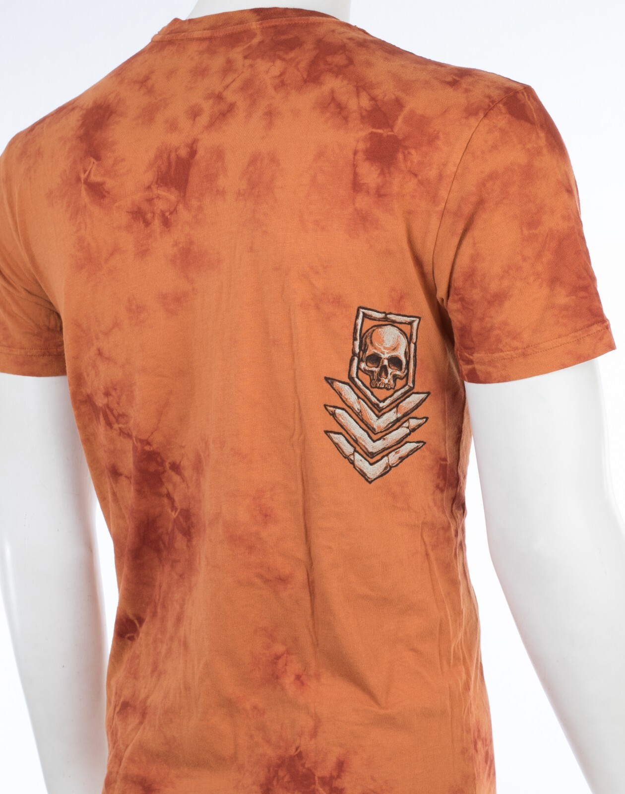 Affliction Value Chalkboard Eagle Orange Slim Fit Y2K T-Shirt