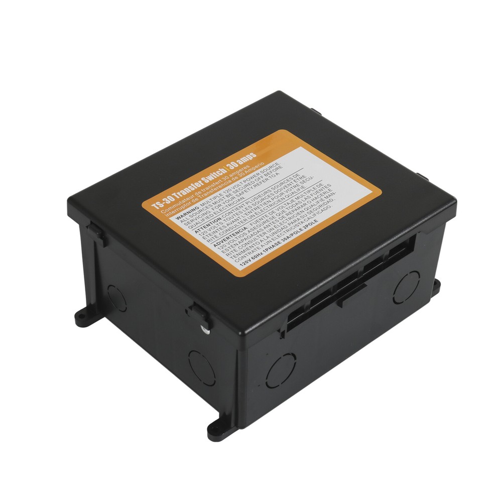 For Inverter TS-30 30 Amp Automatic Transfer Switch Black