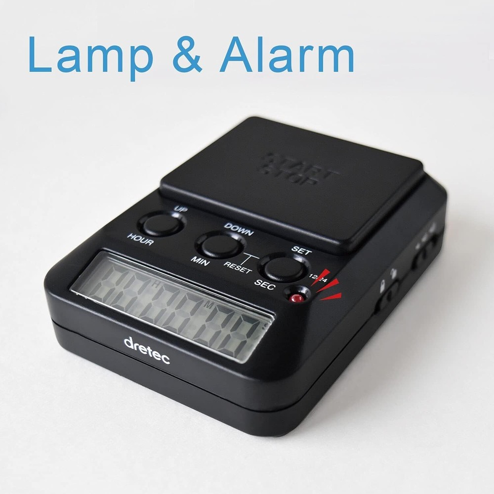 Ergonomic Large Button Timer - Stopwatch & Countdown Functions for Focused Tasks