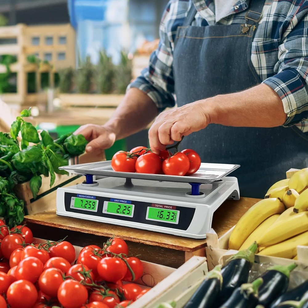 88lb/40kg Price Computing Scale, Digital Price Computing Scale with Stainless...