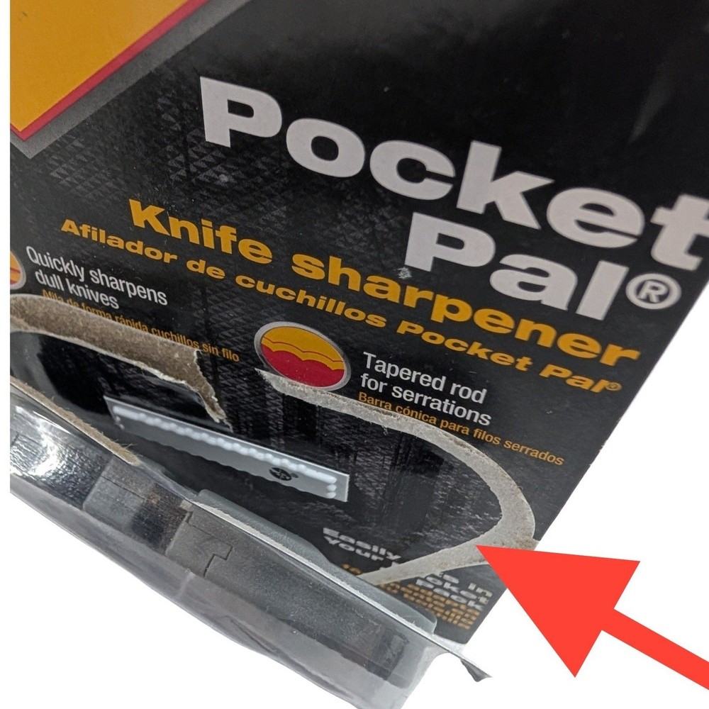 Smith's Pocket Pal Knife Sharpener Gray Multi-Stage Sharpener Tool Hunt Fish