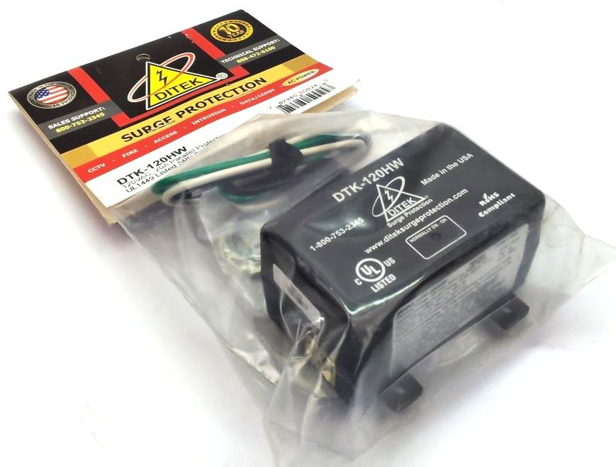 DITEK 120VAC 20A Parallel Protector AC Surge Suppressor DTK-120HW