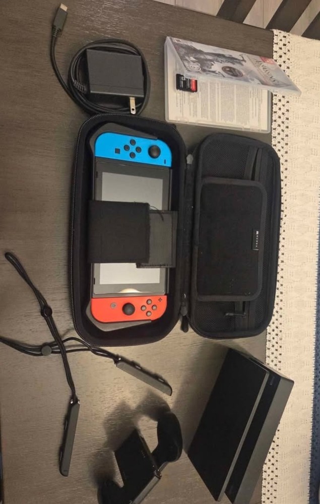 Nintendo Switch Console with Dock, Joy-Con Controllers, Carrying Case, AC Adapt…
