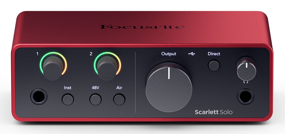 Focusrite Scarlett Solo Studio 4th Gen Recording Interface+Mic+Boom+Pop Filter