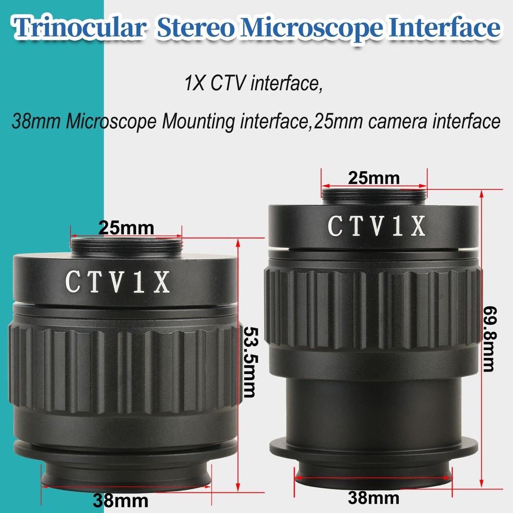 KOPPACE 1X Microscope Interface Adjustable Focal Length 38mm Mounting Interface