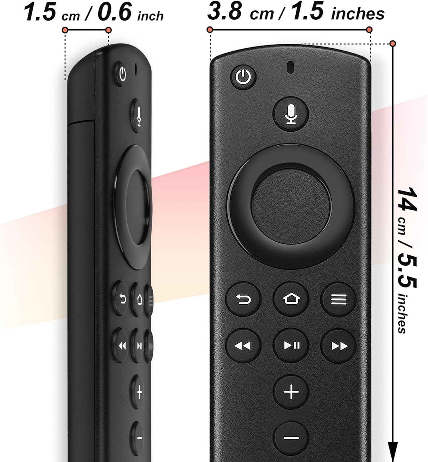 TV Remote Control L5B83H for Amazon 2nd 3rd Gen Fire TV Stick 4K W Alexa Voice