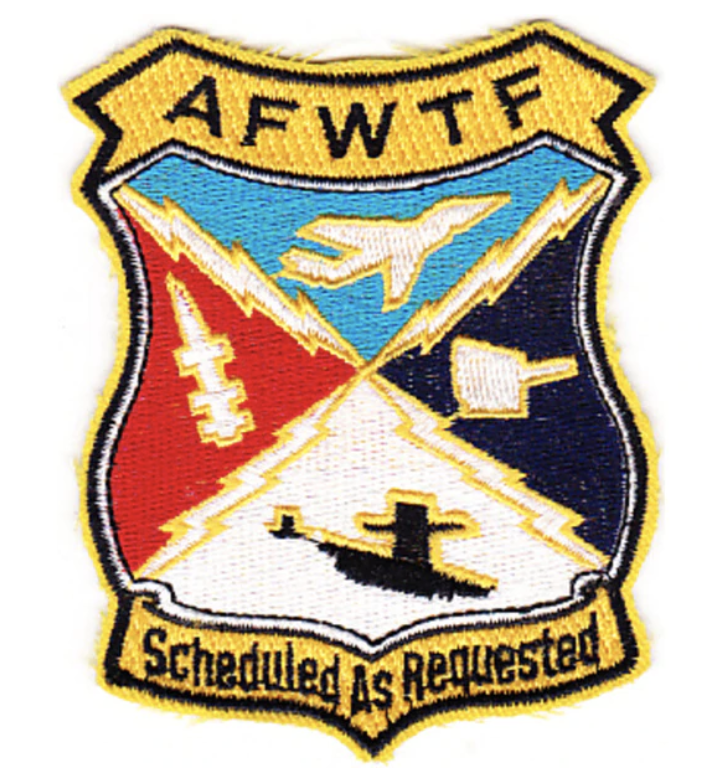 3.5" NAVY AFWTF SCHEDULED AS REQUESTED EMBROIDERED PATCH