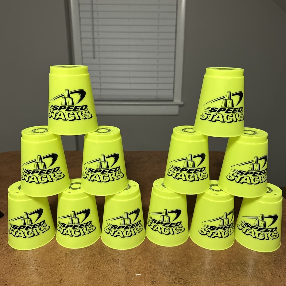 Speed Stackers 12 Official WSSA Sport Yellow Stacking Cups Plus Bag