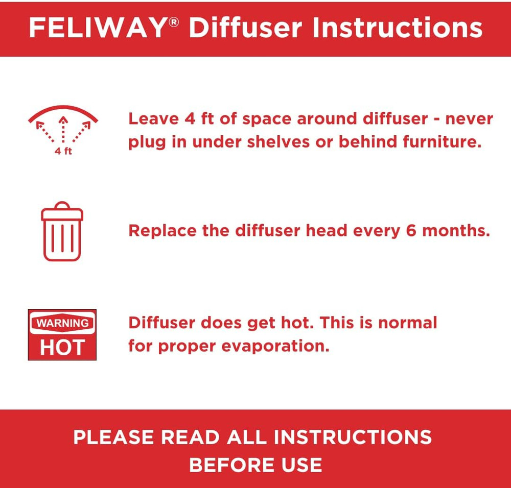 FELIWAY® Multicat 30 Day Cat Calming Refill for Pheromone Diffuser, 48Ml - 1X 30