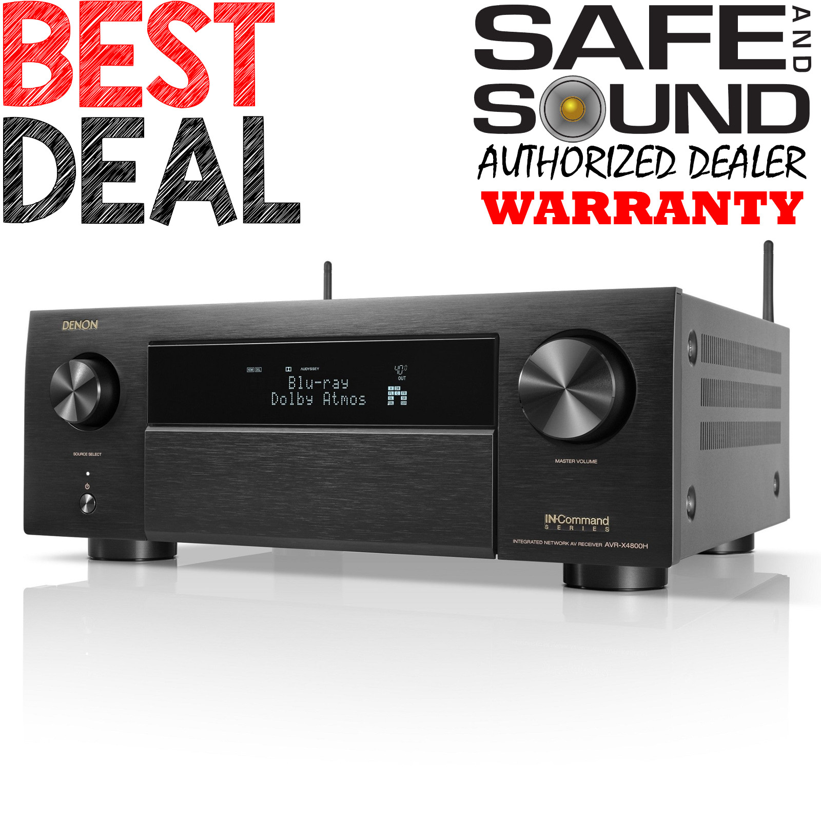 *OPEN BOX* DENON AVR-X4800H 9.4 Ch A/V Receiver W/ HEOS | REPLACES AVR-X4700H |