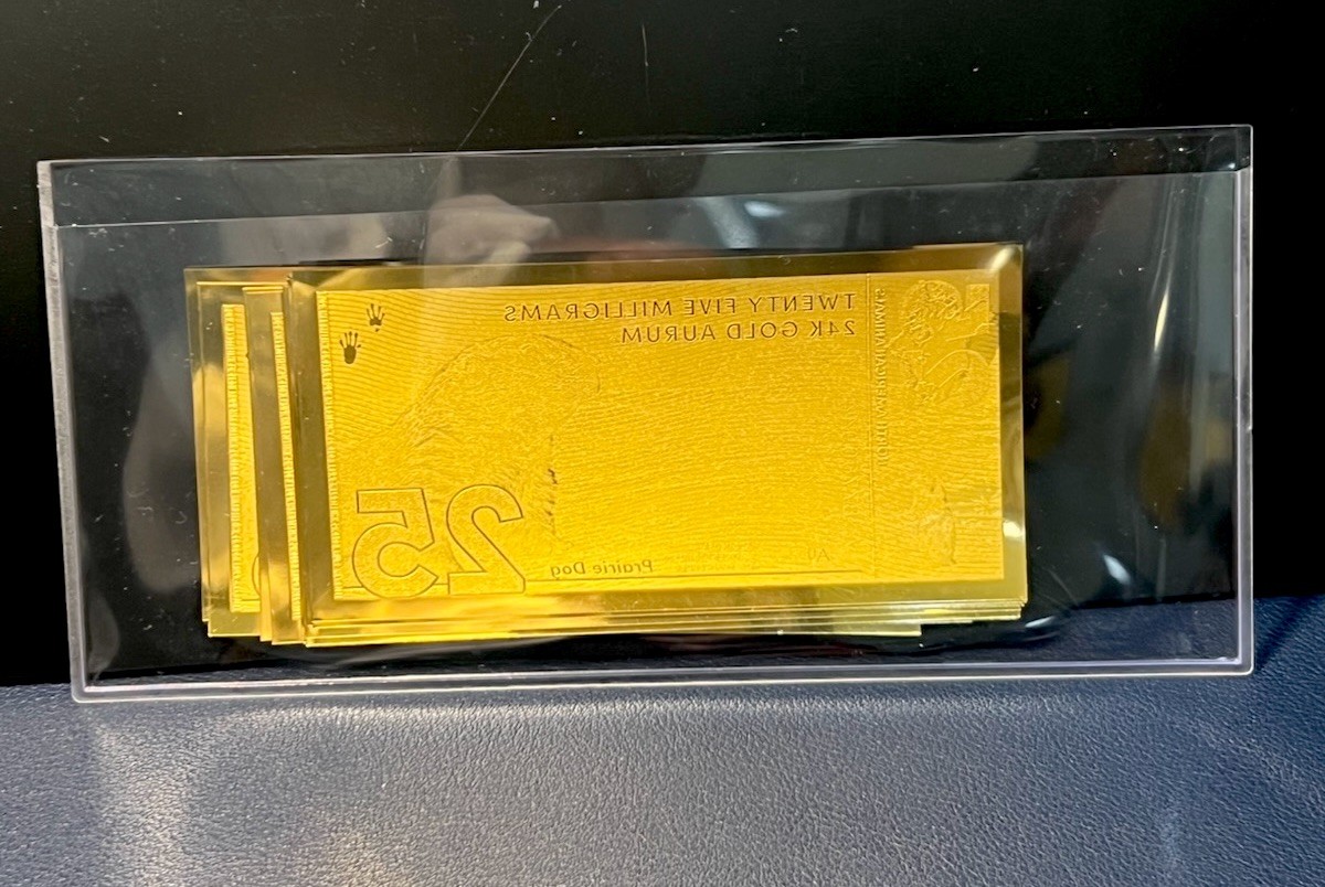 (20-STACK) 2024 Prairie Dog .999 Aurum 25mg 24k GoldFoil Note🔥Goldback BU ALPHA