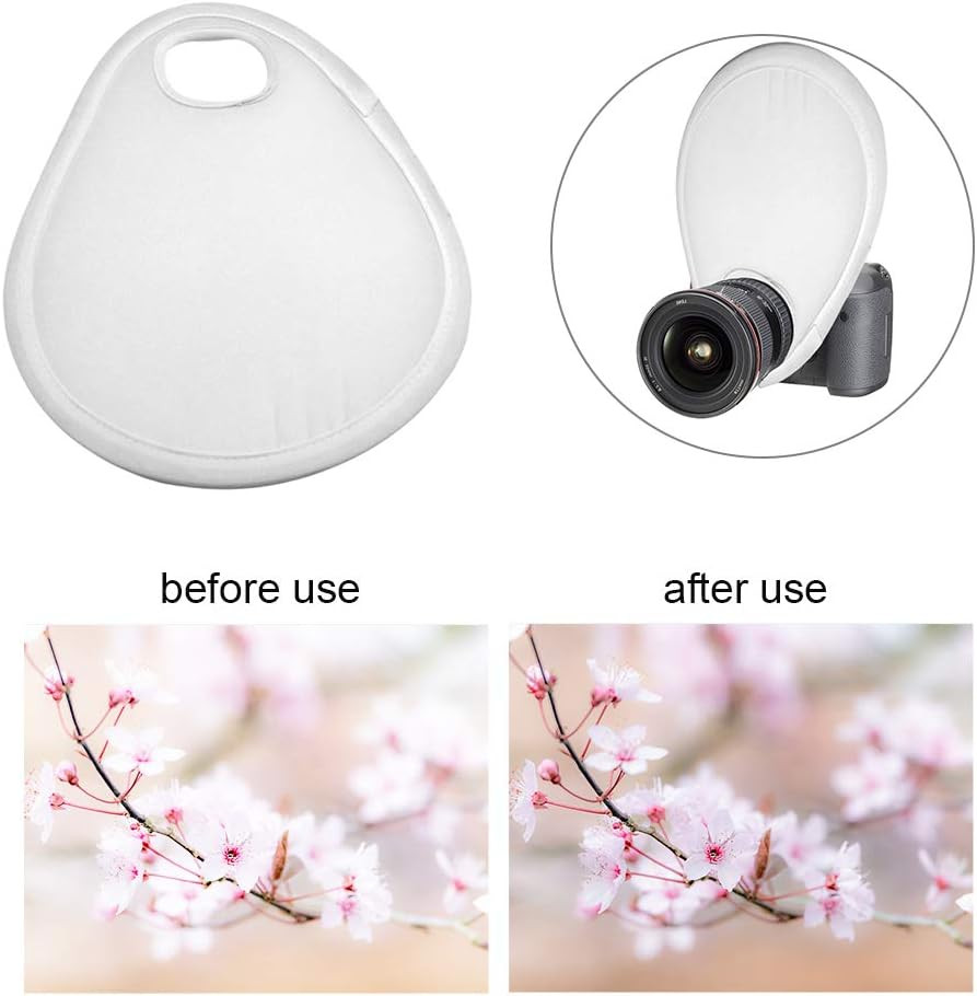 Camera Flash Diffuser,Eliminate Harsh Light and Shadow,Foldable with Storage Bag