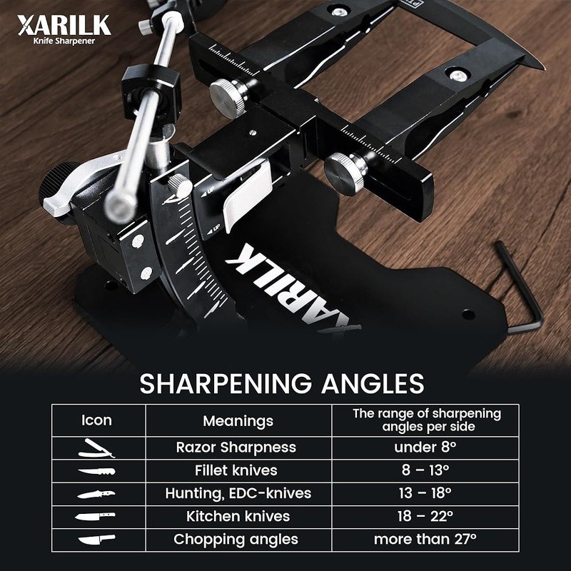 Knife Sharpening System Aluminium Professional Knife Sharpener Sharpening Kit