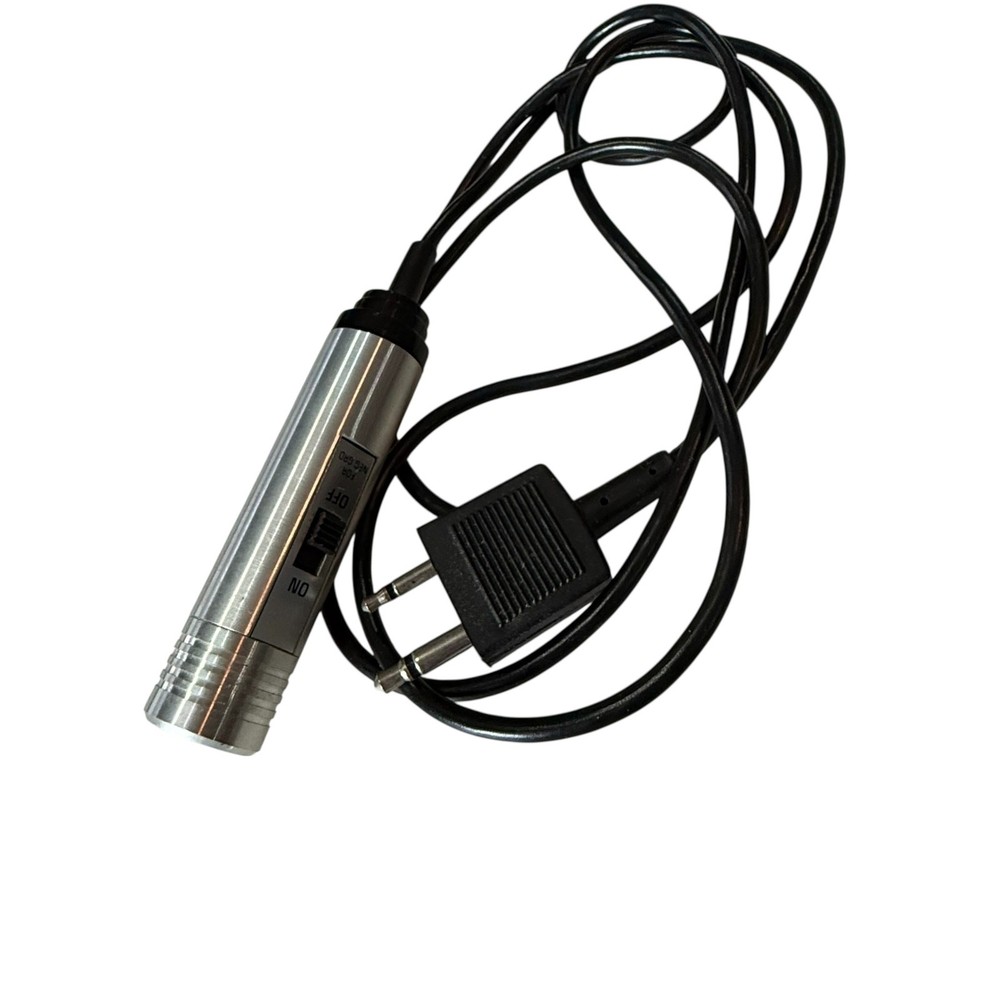 VTG Wired Handheld Microphone Silver Dynamic Mic w/ EU Plug 2 Pin Audio Jack