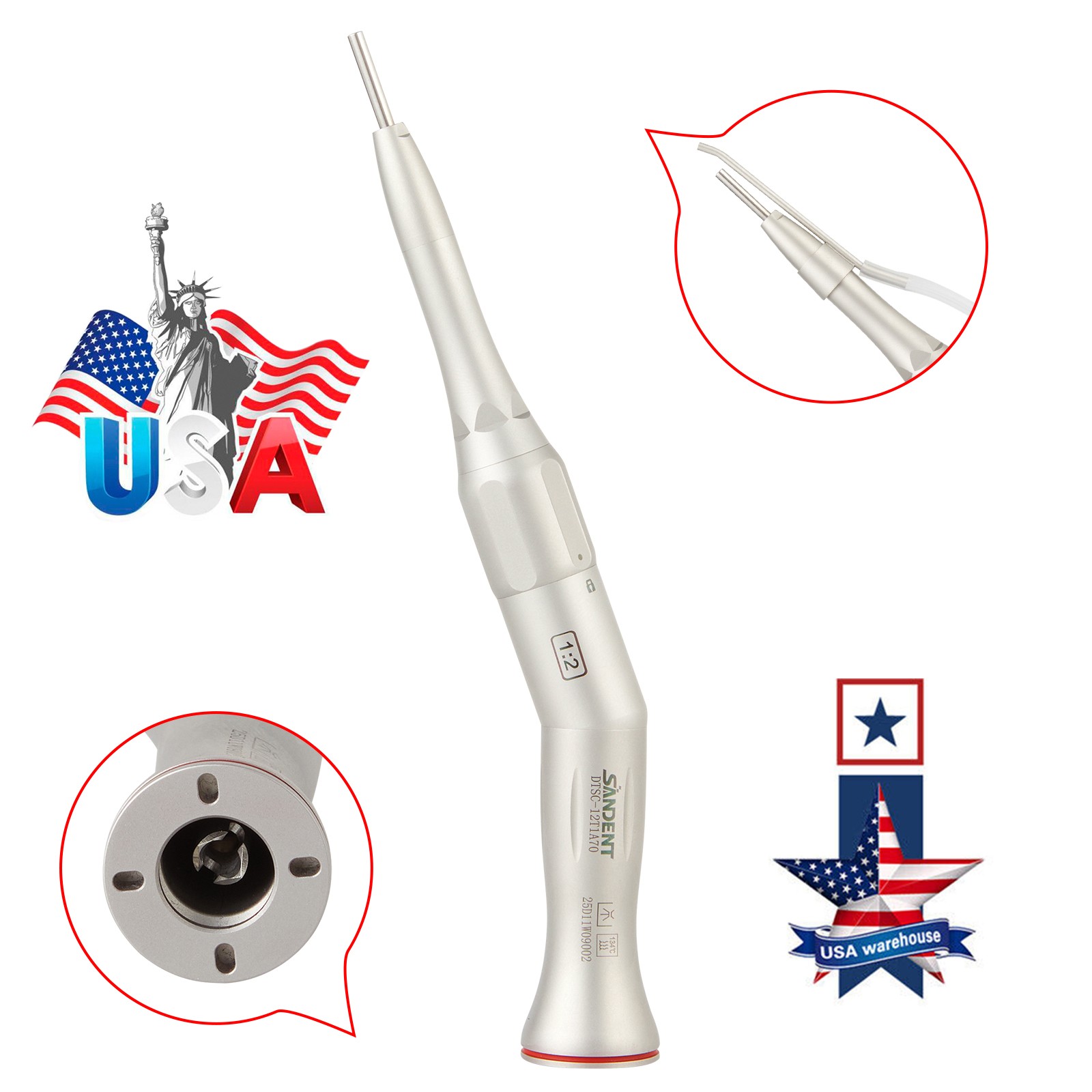 Dental Implant Motor Surgical Brushless Surgery Micromotor/1:2Surgical Handpiece