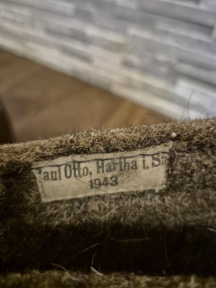 WW2 German Army Winter Sentry Boots, both maker label 1943 made, nice