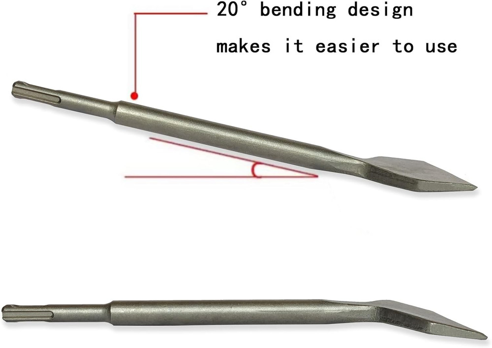 SDS plus Chisel, Tile Removal Tool, 3”Wide,Thin Set Removal Tool, Suitable for D