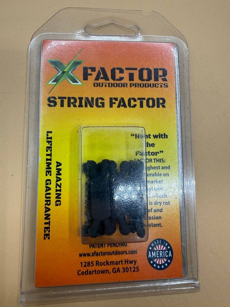 X-Factor Outdoor Products String Cable Silencers 4 Pack Black Archery NEW