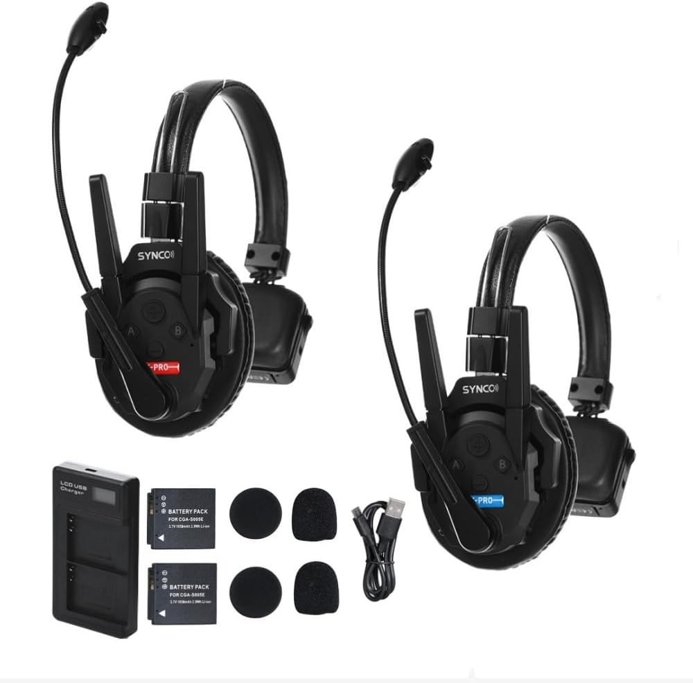 Xtalk Telephone Headsets Black Xtalk Xpro2 Wireless Intercom Headset System 2 Pe