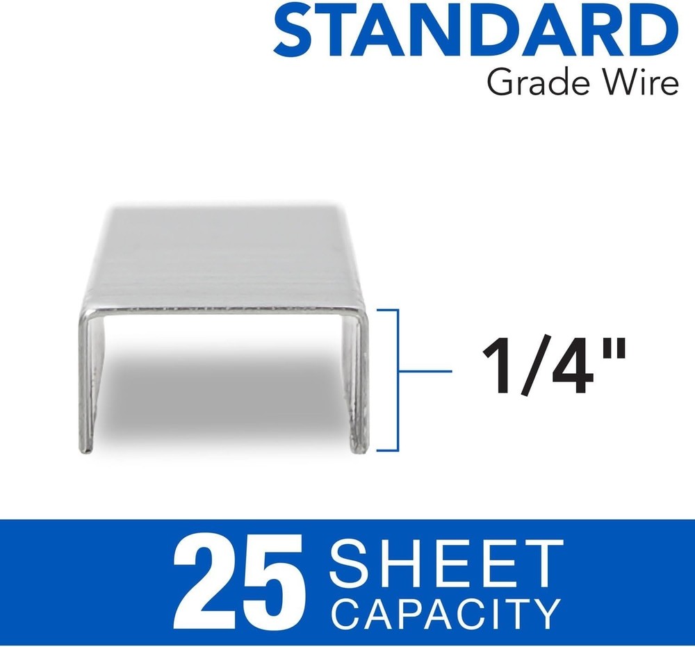 High-Performance Standard Staples – 5,000 Count, Secures 25 Sheets Efficiently