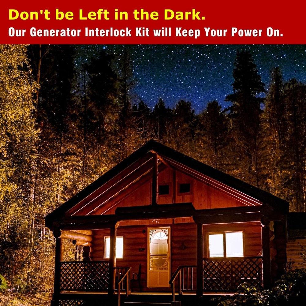 Generator Interlock Kit Compatible with Square D Vertical Main 150 or 200 amp...