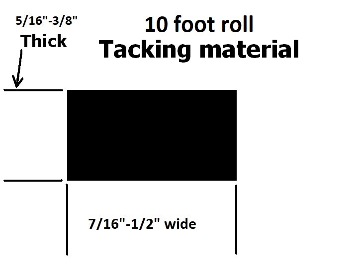 Universal convertible top tack strip (1/2"-7/16") wide X (5/16"-3/8") thick 10ft