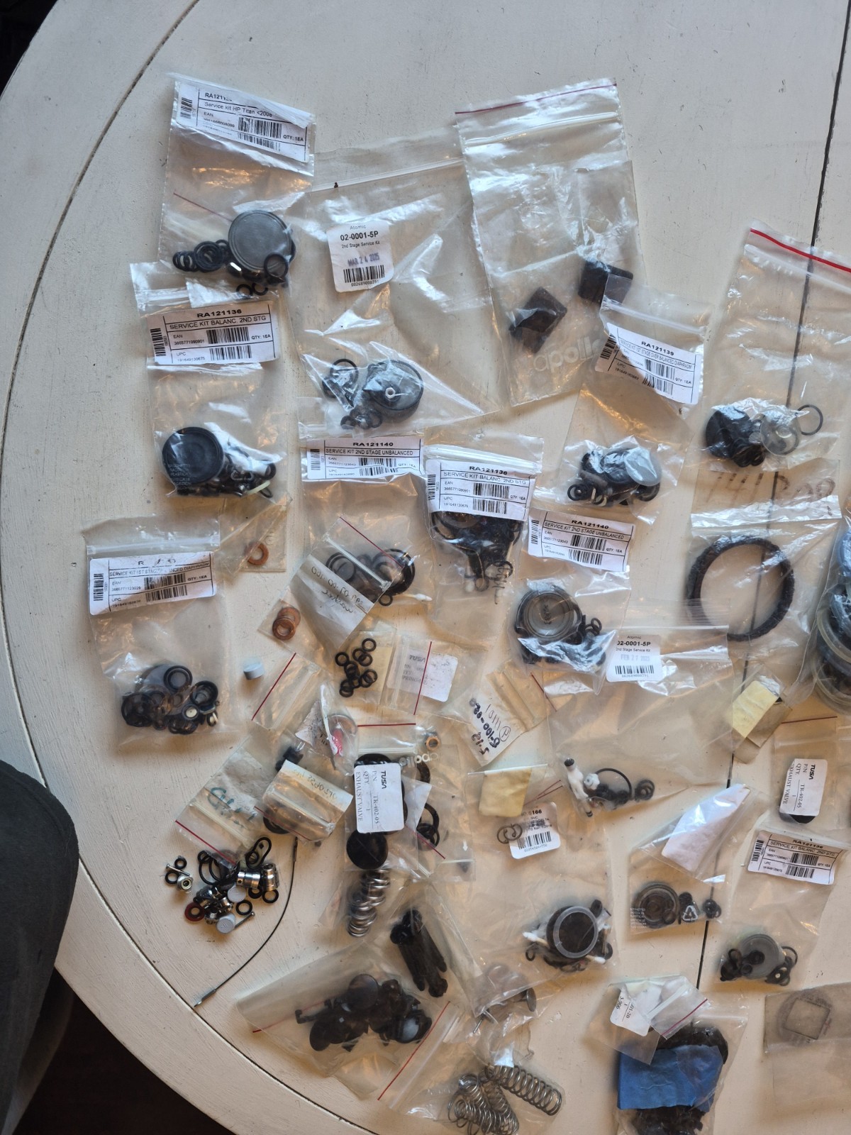 Huge Lot of Scuba Diving Equipment - Mares, Oceanic, Atomic, Apollo & More! Read