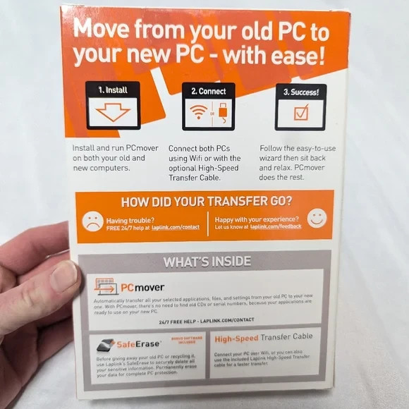 Laplink PCmover Ultimate Software with Ethernet Cable