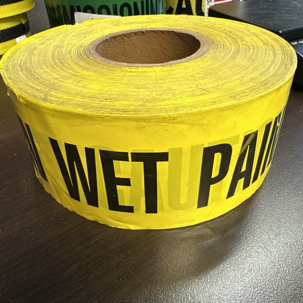 CAUTION WET TAPE - CAUTION TAPE 3” Wide