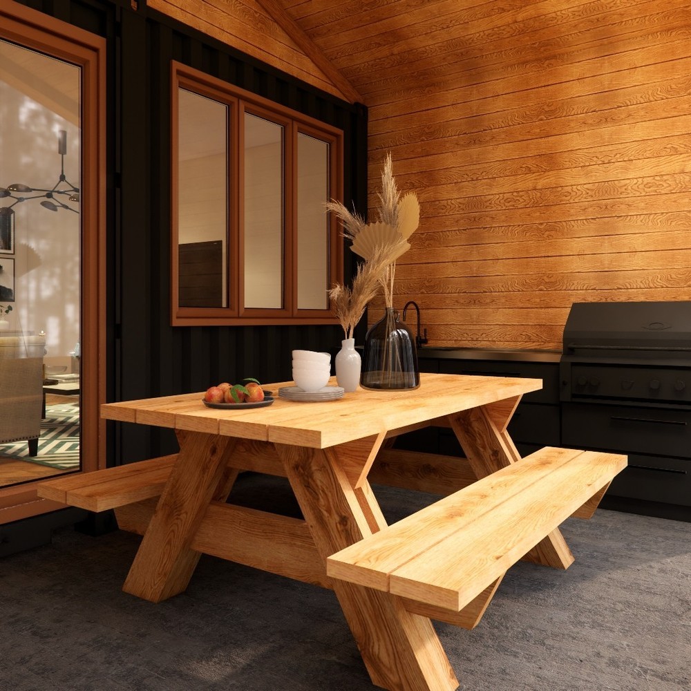 Container house plans - 3 bedrooms - 1 bathroom - Digital PDF File