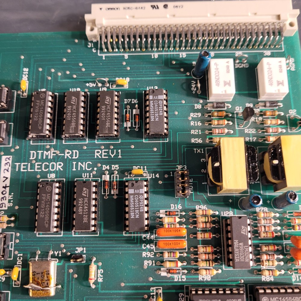 Telecor DTMF-RD Rev 1 Plug In Module Control Computer Board PCB