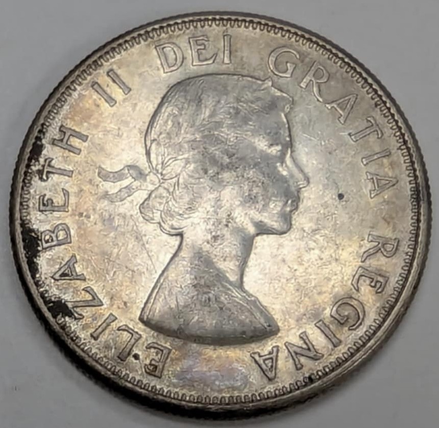 1960 Canada Half Dollar Silver Coin