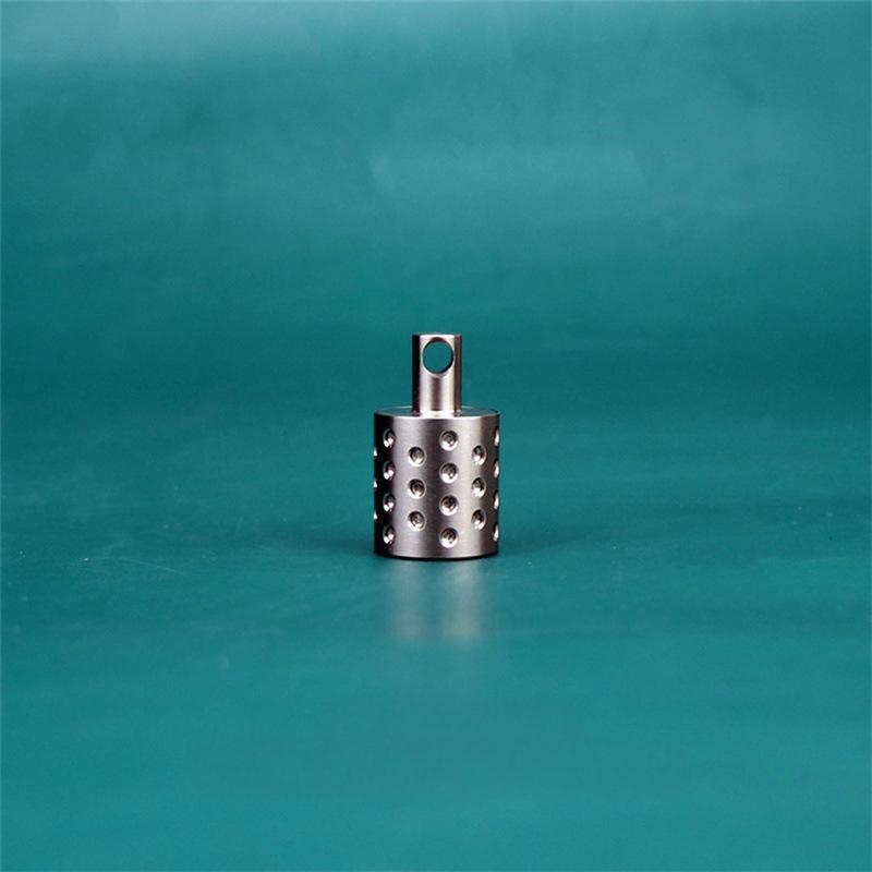 Pure Titanium Mini Pill Holder Case Container Organizer Waterproof Keychain EDC