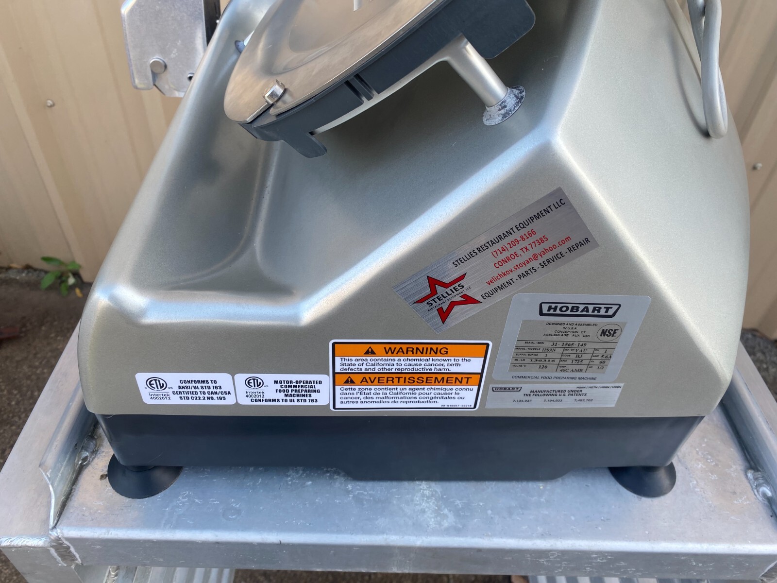 Hobart HS9N 13" Automatic Meat Slicer