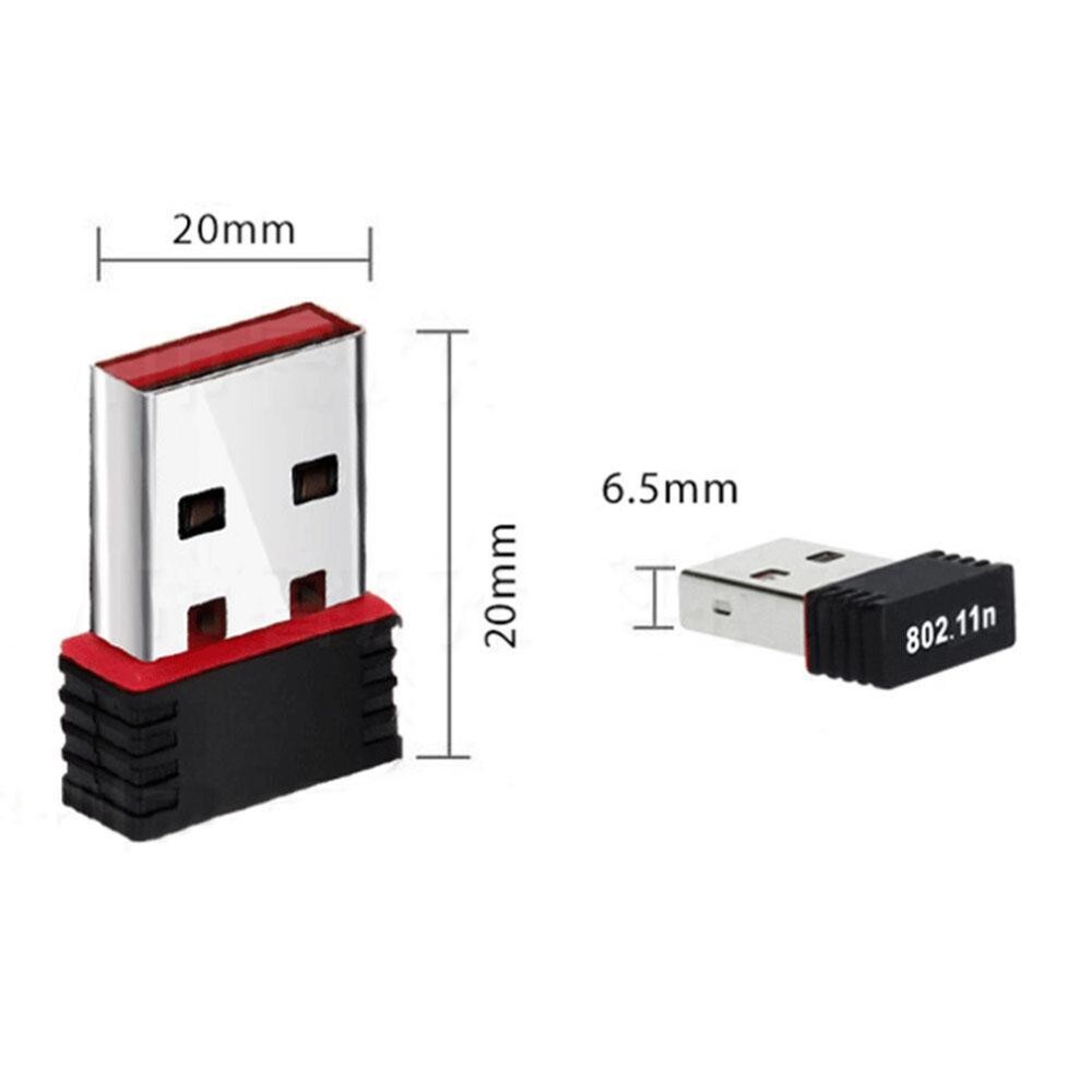 Ultra-Nano USB 2.0 Wireless Adapter (Windows/Linux/Raspberry Pi)