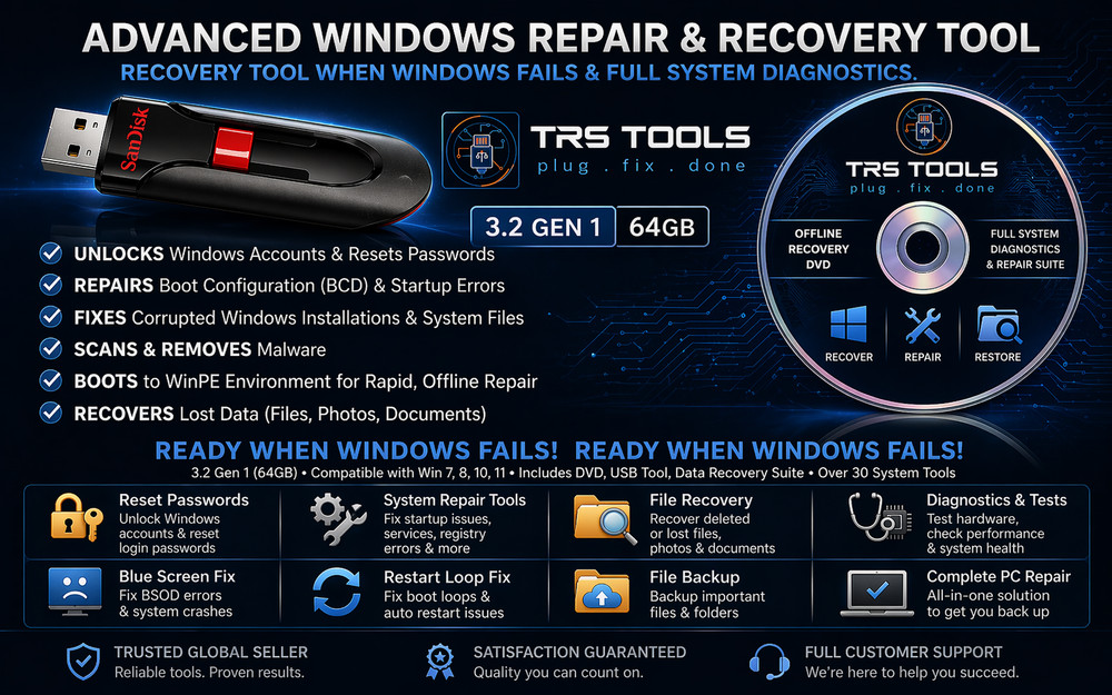 Windows 11 Repair USB & DVD