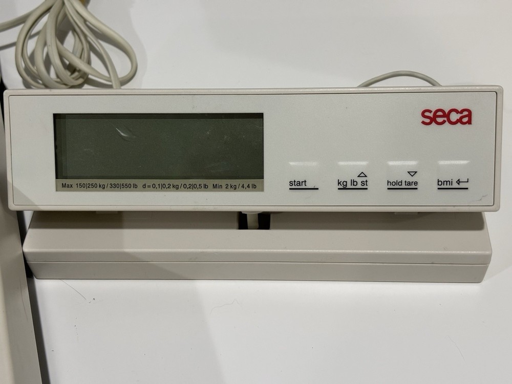 Seca 869 Flat Scale with Remote Display 550 lbs/250 kg Capacity Untested