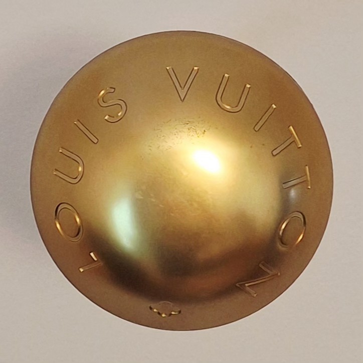 LOUIS VUITTON 2013 Store Window Display Rivet Stud LV Brushed Gold Plastic RARE
