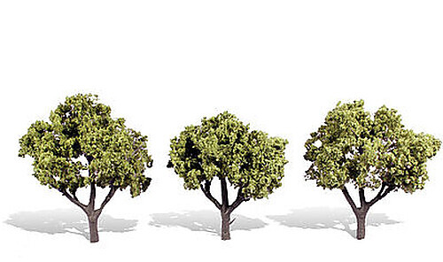 Woodland Early Light Trees 3'' - 4'' (3) - Model Railroad Mold Accessory