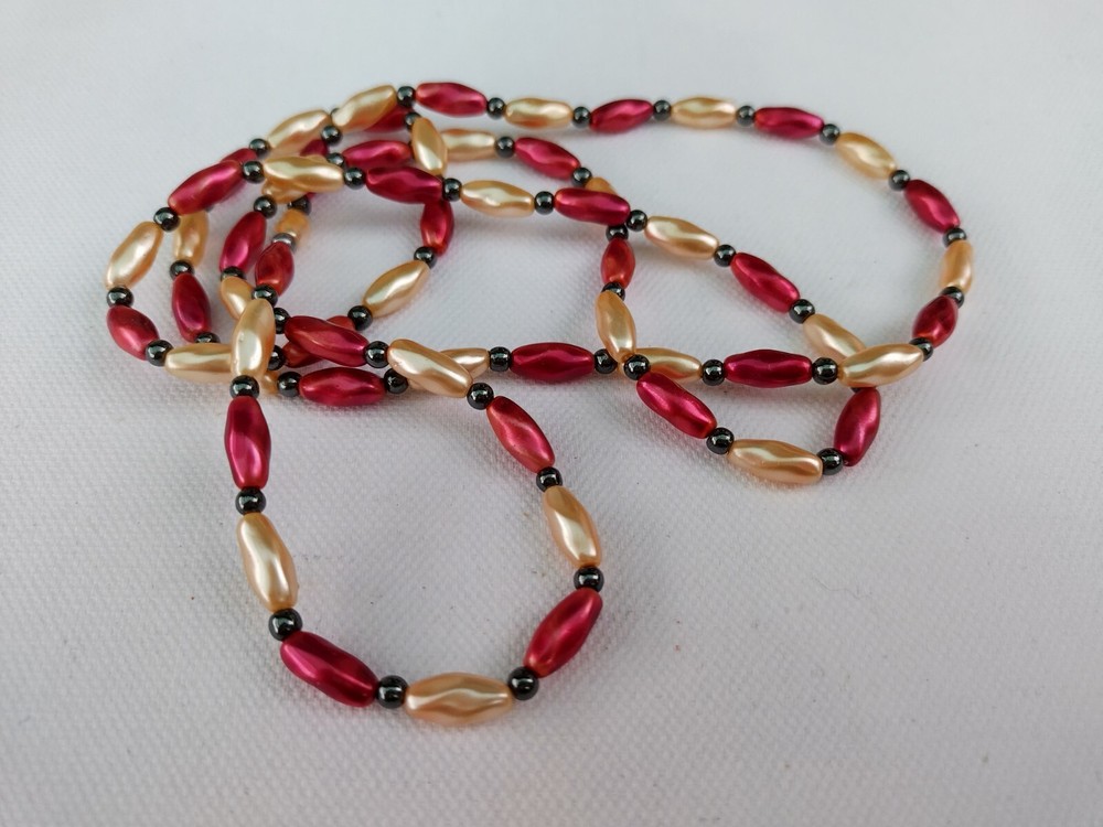 Vintage glass long necklace