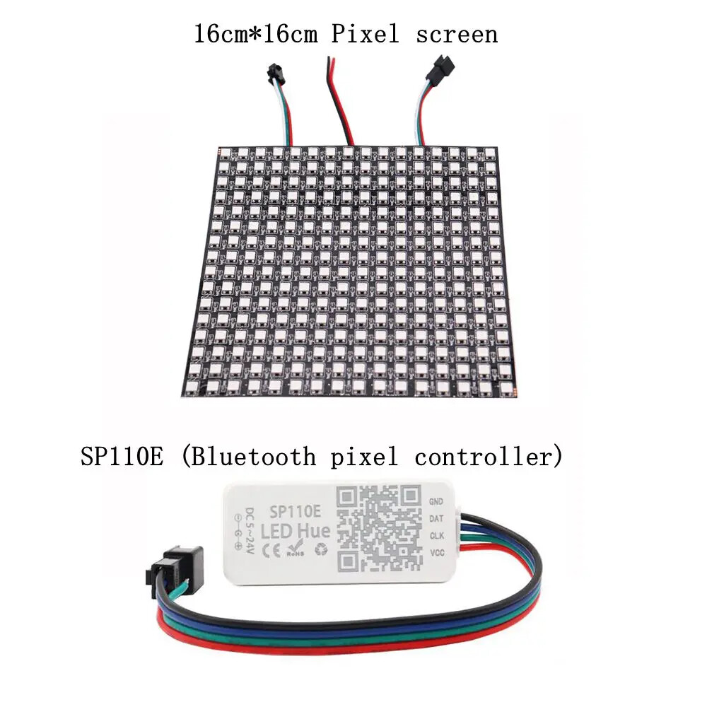 WS2812B LED Digital Flexible Individually Addressable Panel Pixel Screen