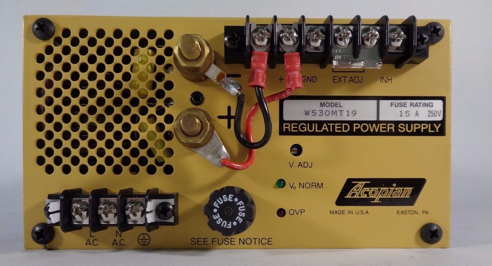 Acopian W530MT19 Regulated Power Supply