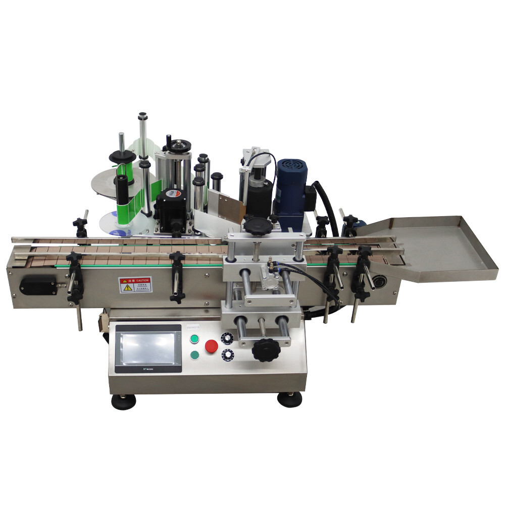 110V Automatic Desktop Conveyor Round Bottle High Speed Labeling Machine 1000W