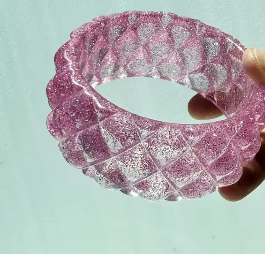BRACELET CLEAR SILICONE MOLD, UNIQUE CRYSTAL PATTERNS BRACELET
