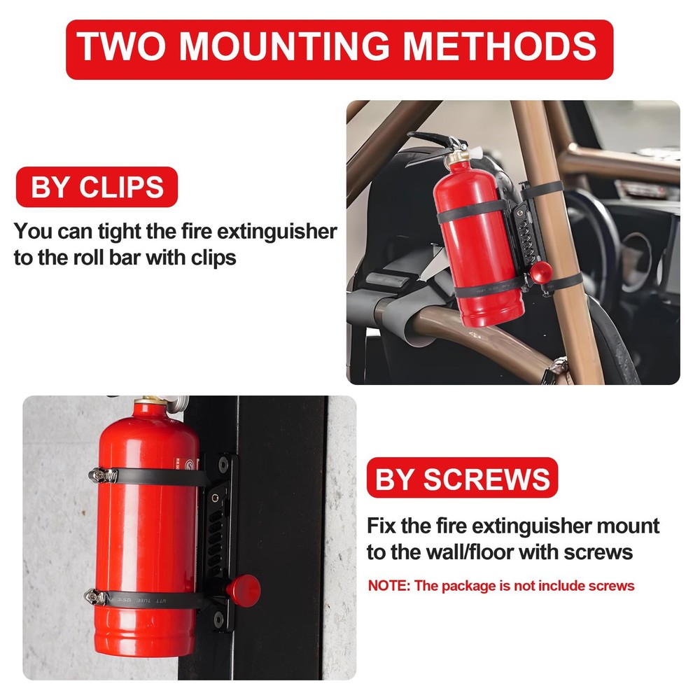 UTV Fire Extinguisher Mount Bracket, Quick Release Fire Extinguisher Mount Ho...
