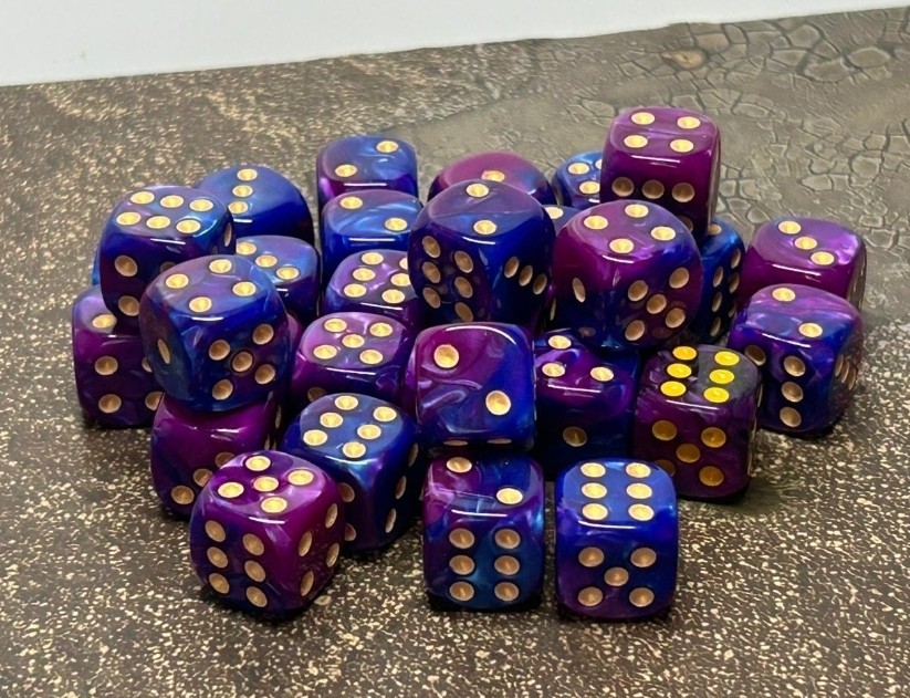 Ready To Roll Dice Pack 30x Marble Effect Dice New